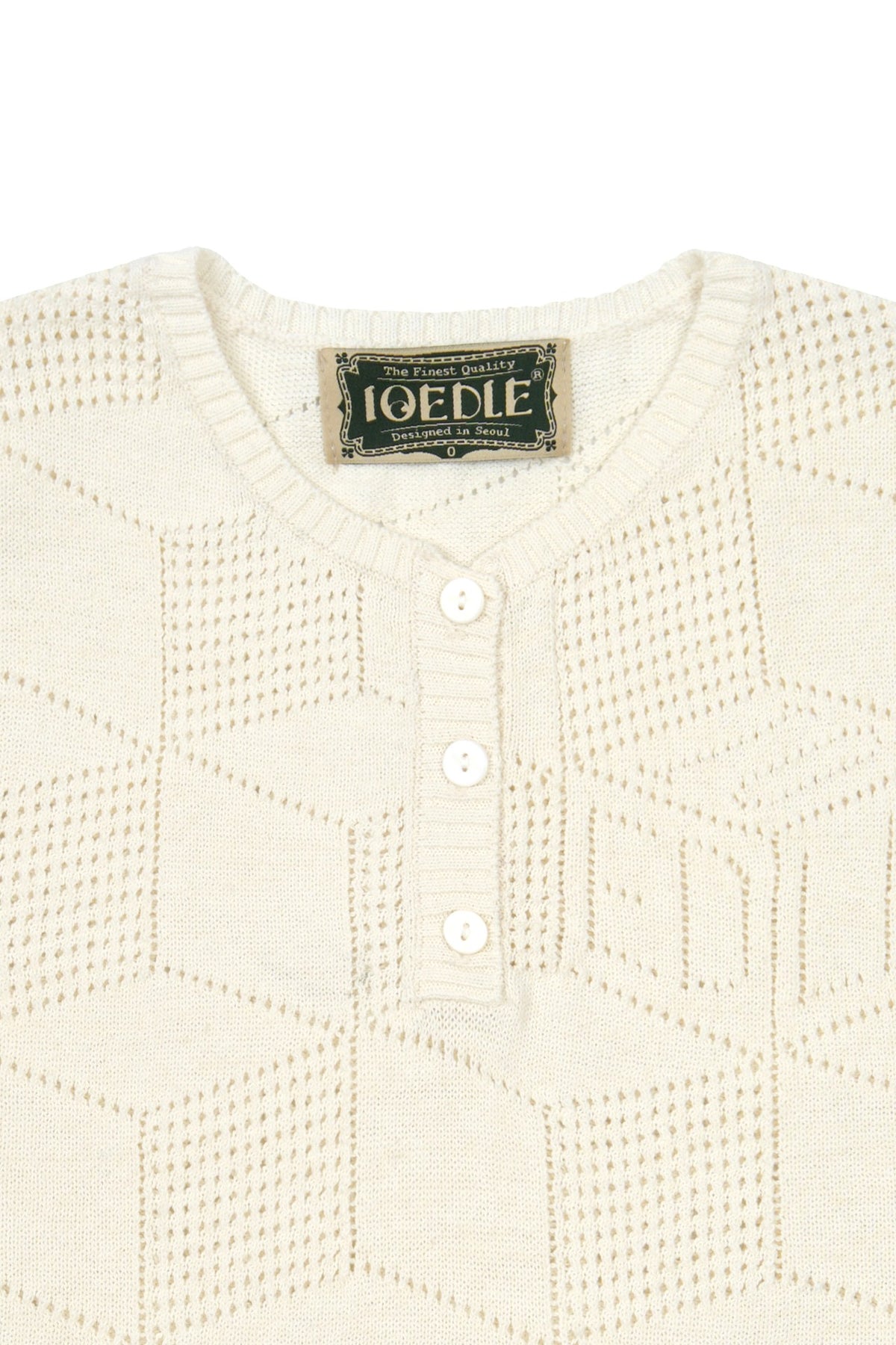 Ioedle - Architectural Infinite Hexagonal Mesh Vest (Ivory) product image 4 | TRAB K-Fashion Australia