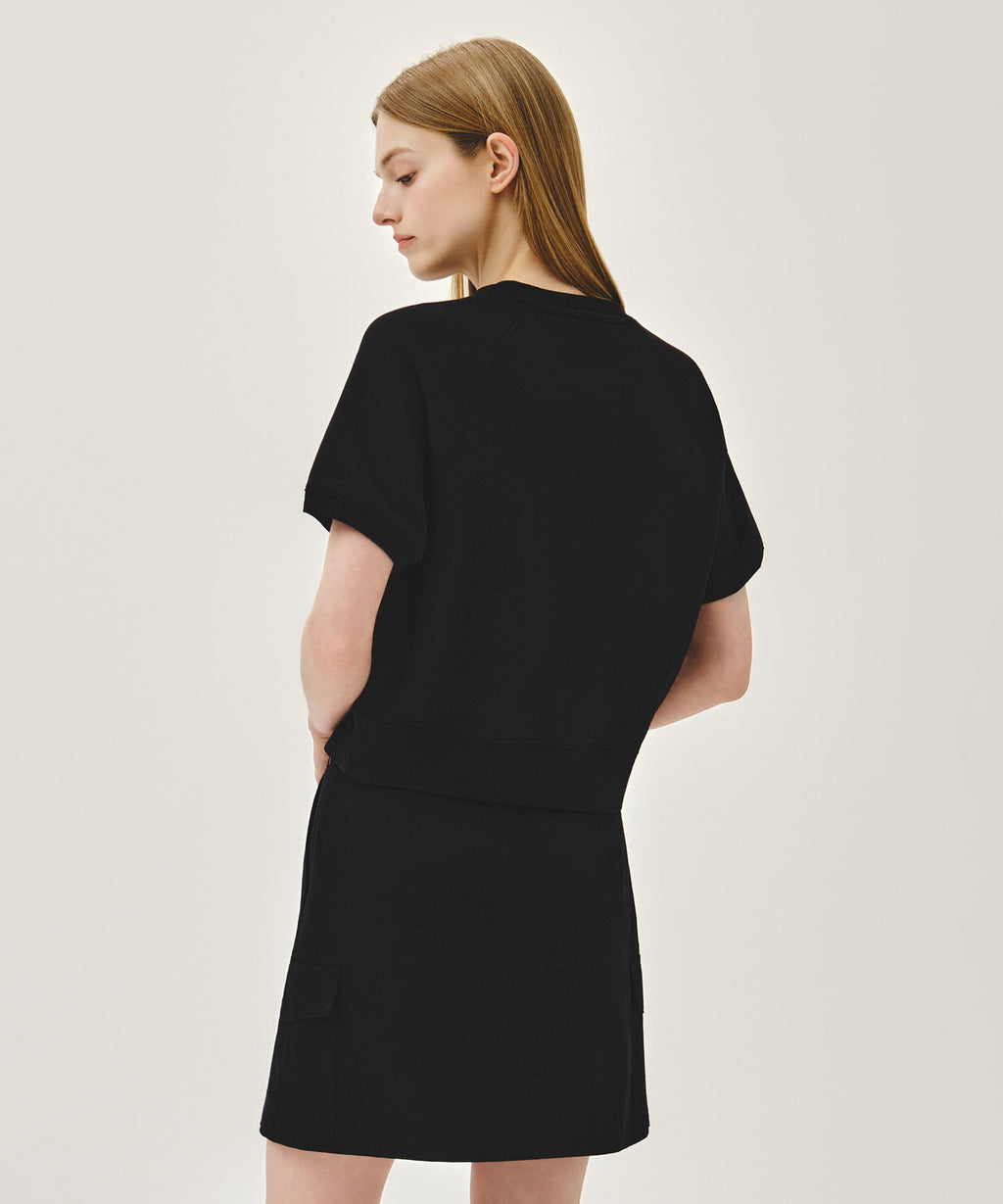 Marithe & Francois Girbaud - Vintage Classic Logo Half Sweatshirt (Black) product image 3 | TRAB K-Fashion Australia