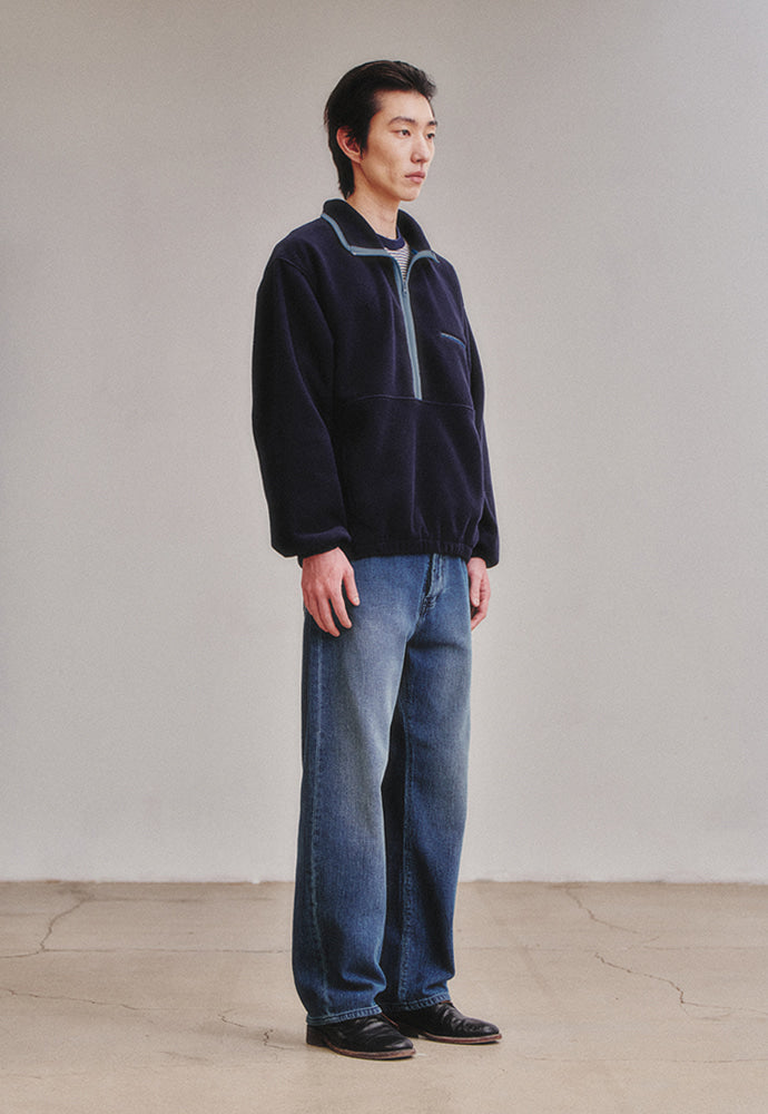 Art if acts - Fleece Half Zip Pullover (Navy) product image 5 | TRAB K-Fashion Australia