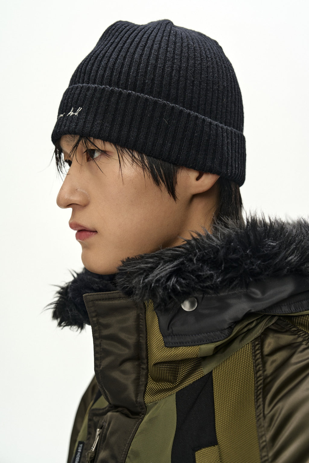 Andersson Bell - Unisex Logo Wool Beanie (Black) product image 5 | TRAB K-Fashion Australia