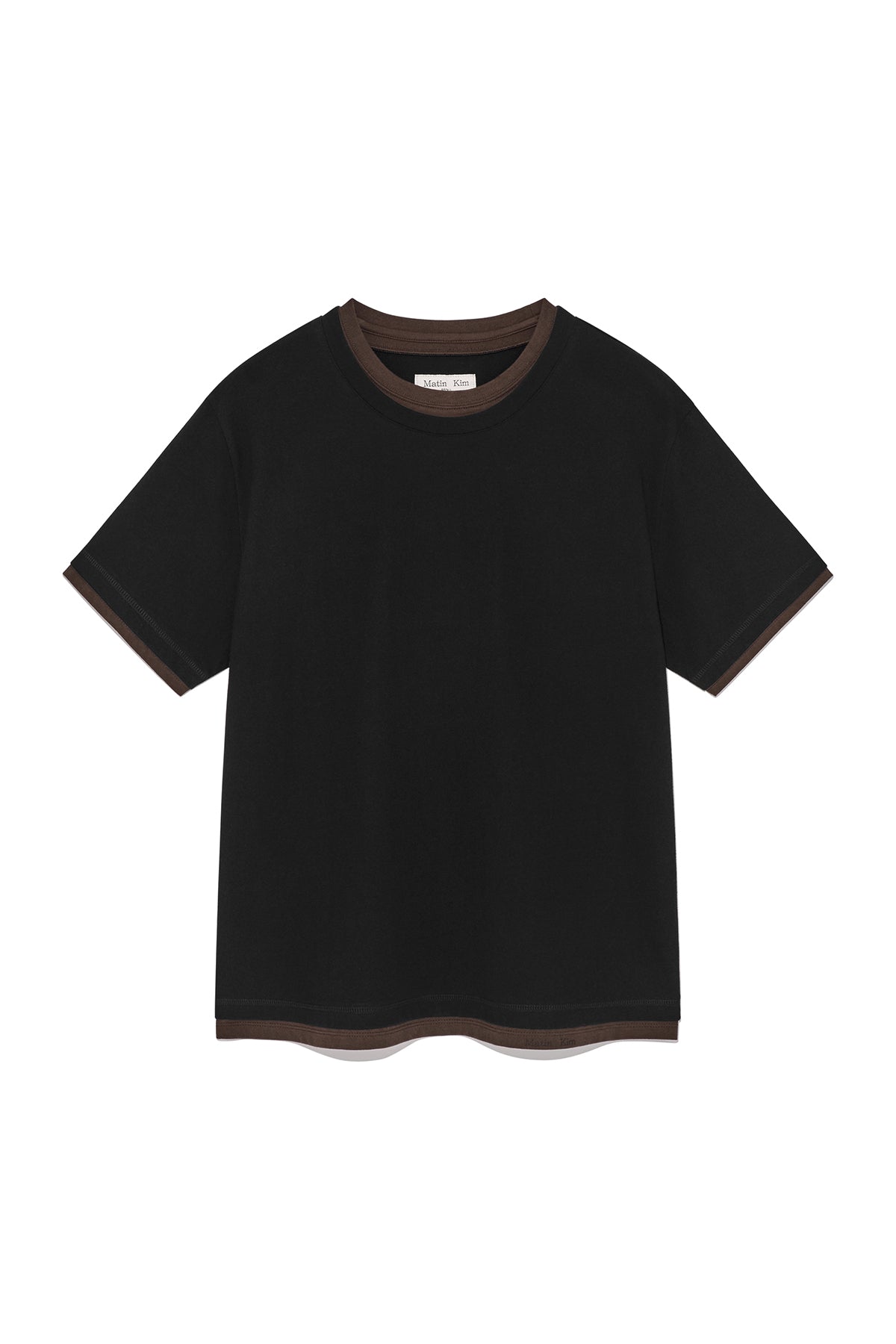 Matin Kim - Color Point Layered Top (Black) product image 1 | TRAB K-Fashion Australia