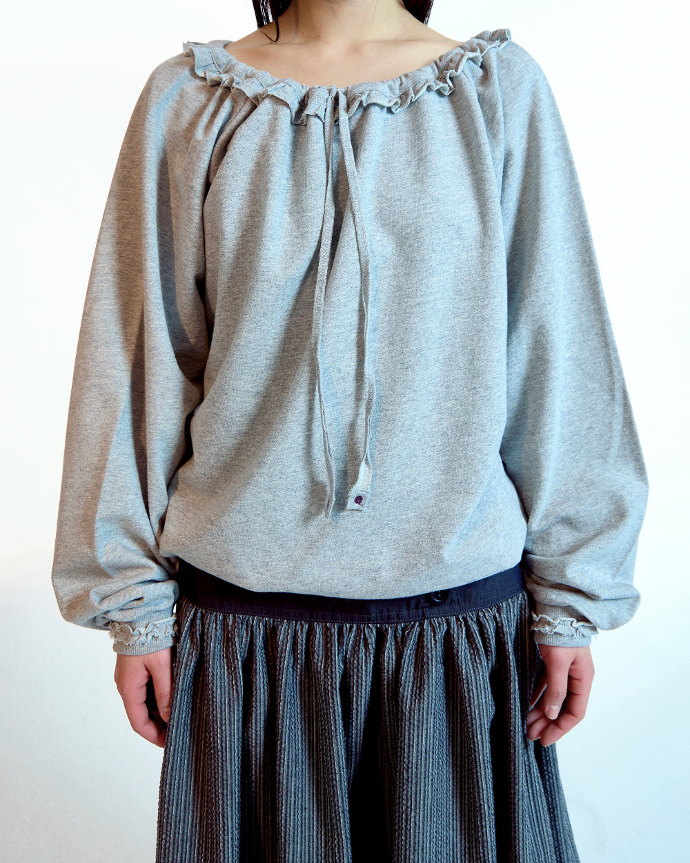 Coyseio - Drawstring Long Sleeve (Melange Grey) product image 8 | TRAB K-Fashion Australia