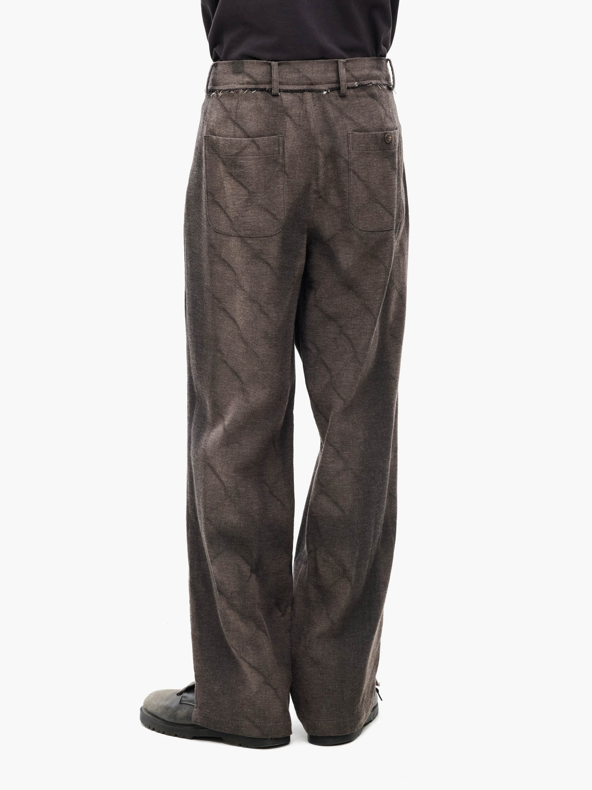 Jiyong Kim - Sun-Bleached Straight Trousers (Brown) product image 5 | TRAB K-Fashion Australia