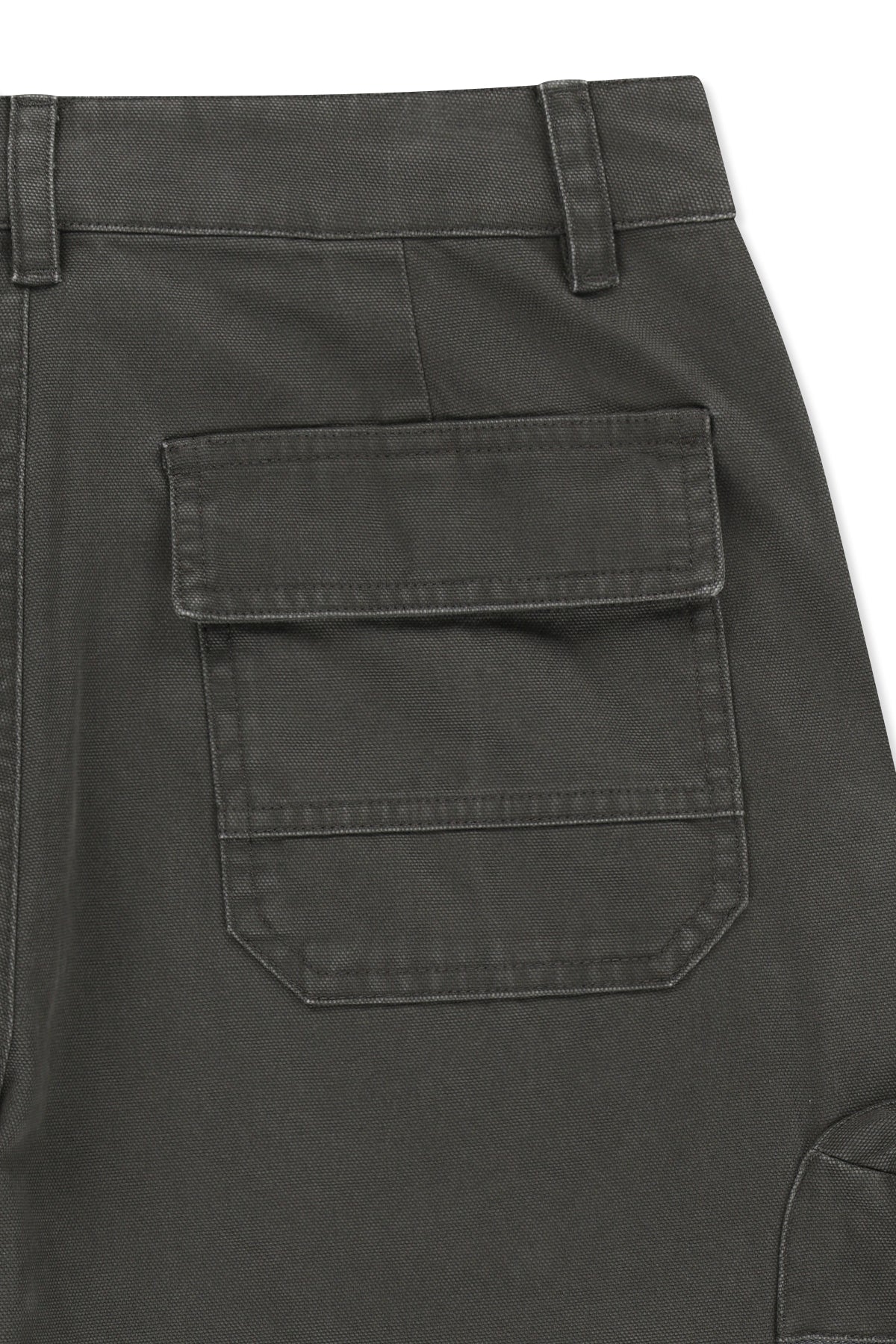 Matin Kim - Volume Tuck Cargo Pants (Charcoal) product image 6 | TRAB K-Fashion Australia