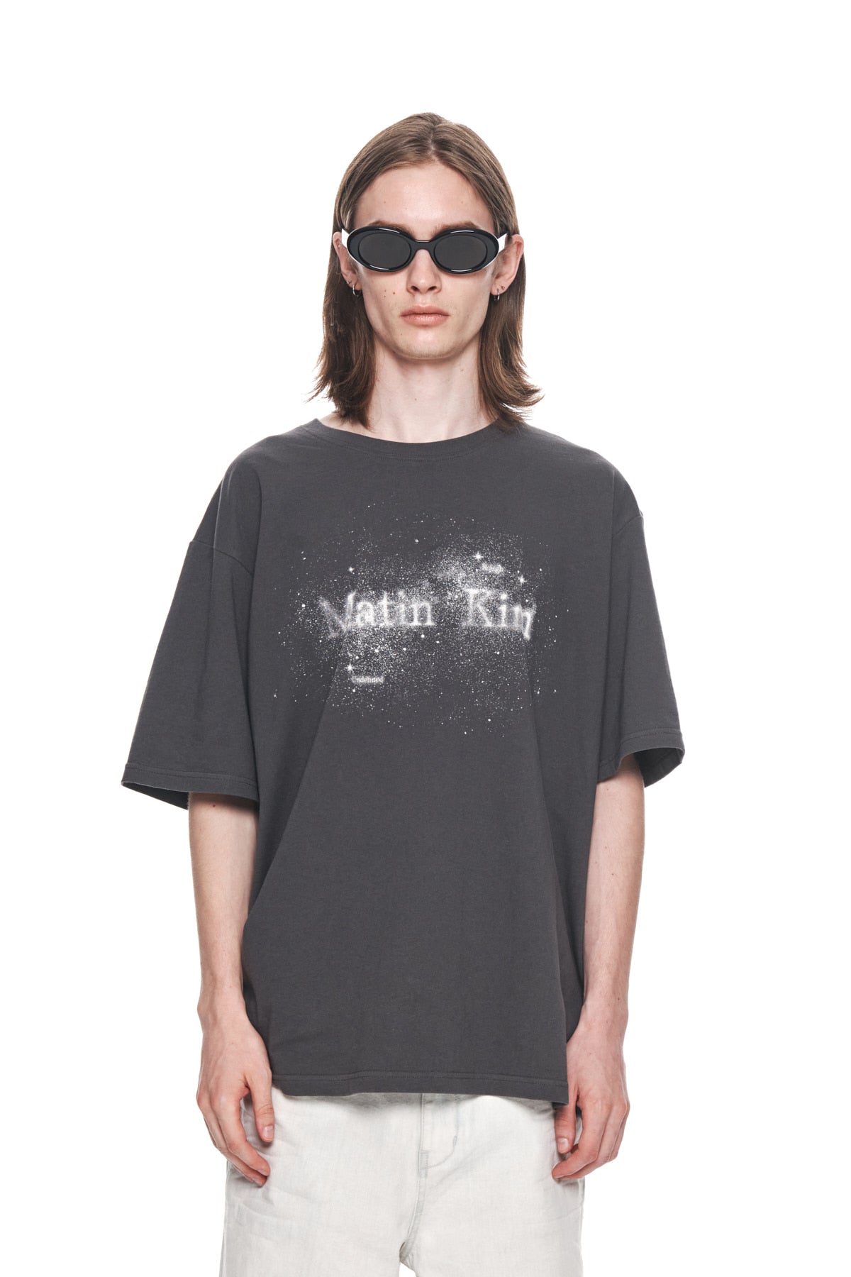 Matin Kim - Twinkle Graphic Logo Top (Charcoal) product image 5 | TRAB K-Fashion Australia