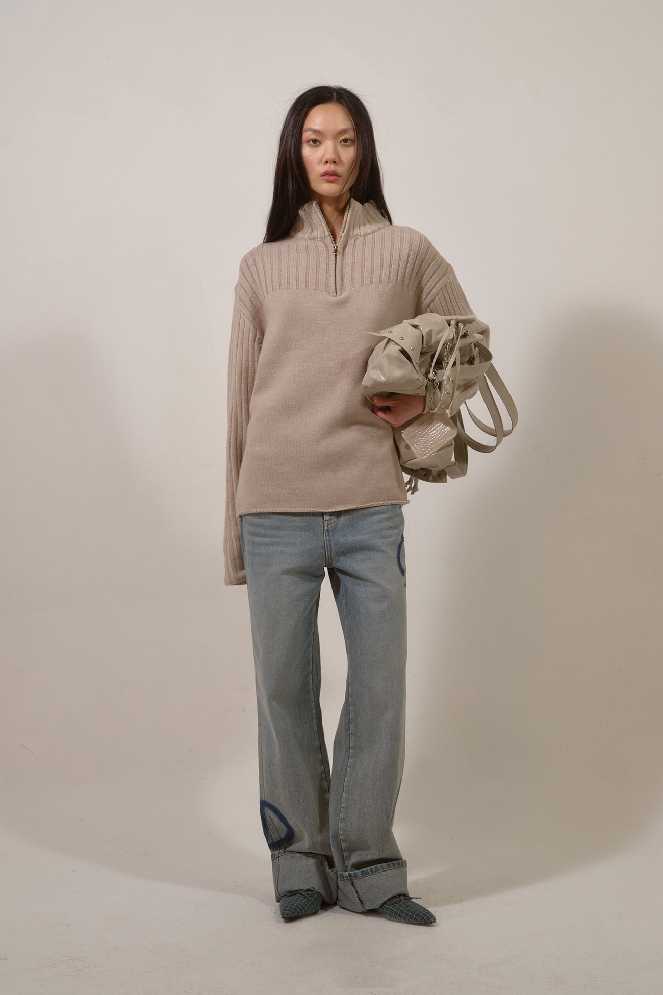 Deinet - D Patch Roll Up Denim (Blue) product image 6 | TRAB K-Fashion Australia