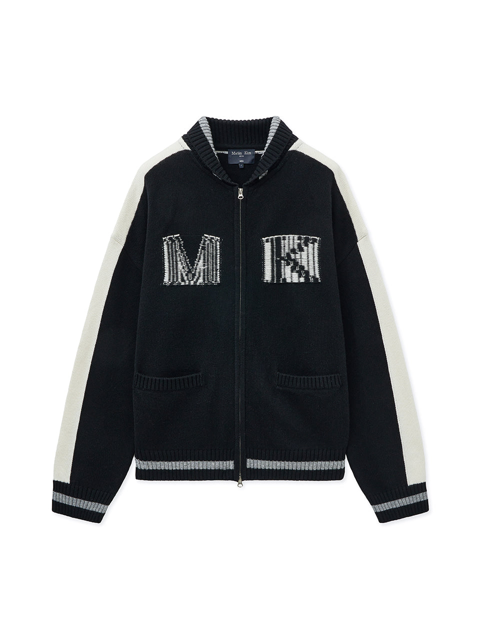 Matin Kim - Matin Kim Initial Knit Zip Up (Pink) product image 11 | TRAB K-Fashion Australia