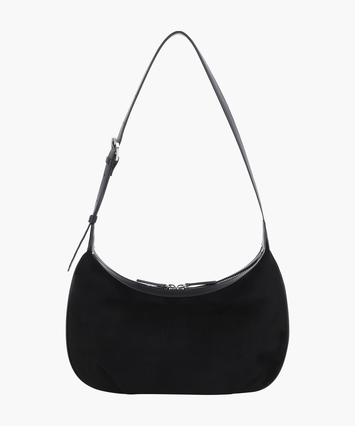 Marithe & Francois Girbaud - Classic Logo Half Moon 2-way Cross Bag (Black) product image 2 | TRAB K-Fashion Australia