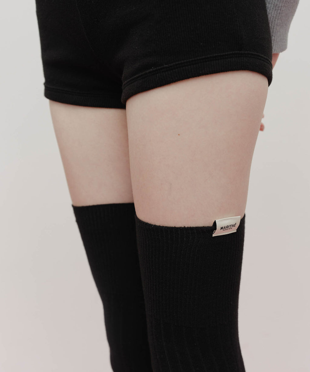 Marithe & Francois Girbaud - Over Knee Long Socks (Black) product image 5 | TRAB K-Fashion Australia
