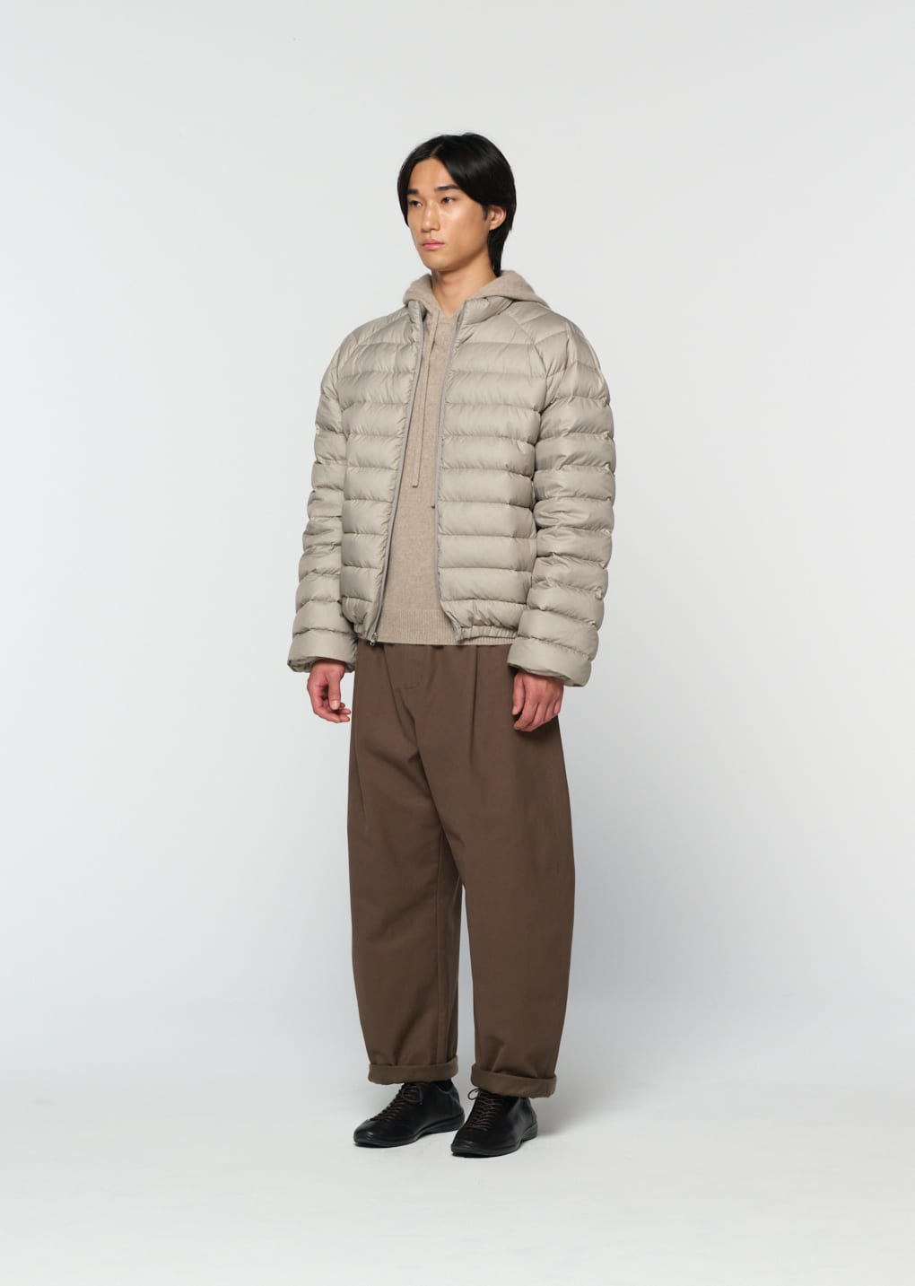 Amomento - [Pre-Order] goose down reversible jumper (Grey) product image 7 | TRAB K-Fashion Australia