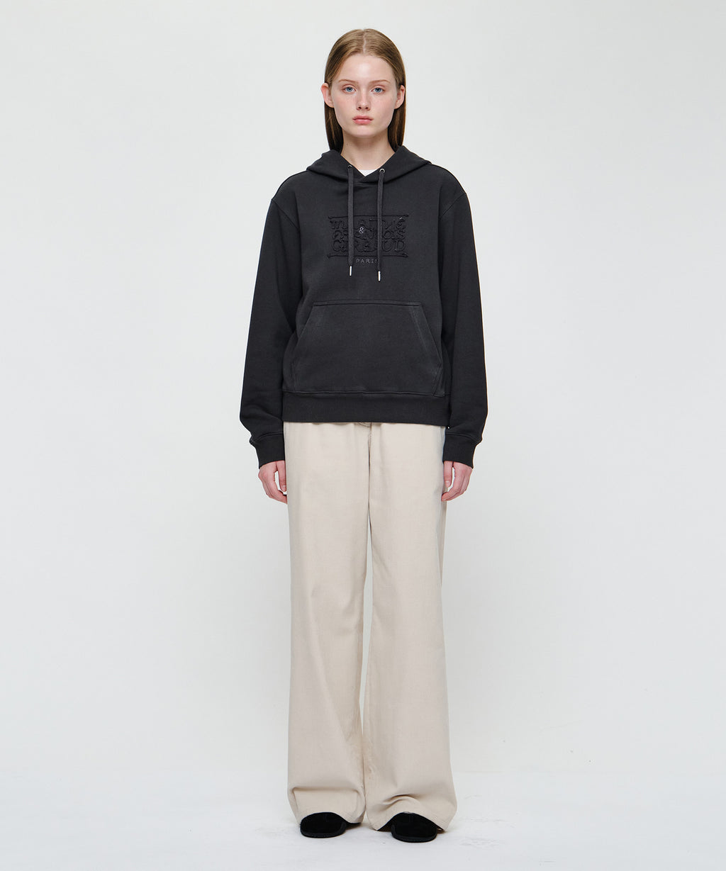 Marithe & Francois Girbaud - Rope Applique Hoodie (Charcoal) product image 4 | TRAB K-Fashion Australia