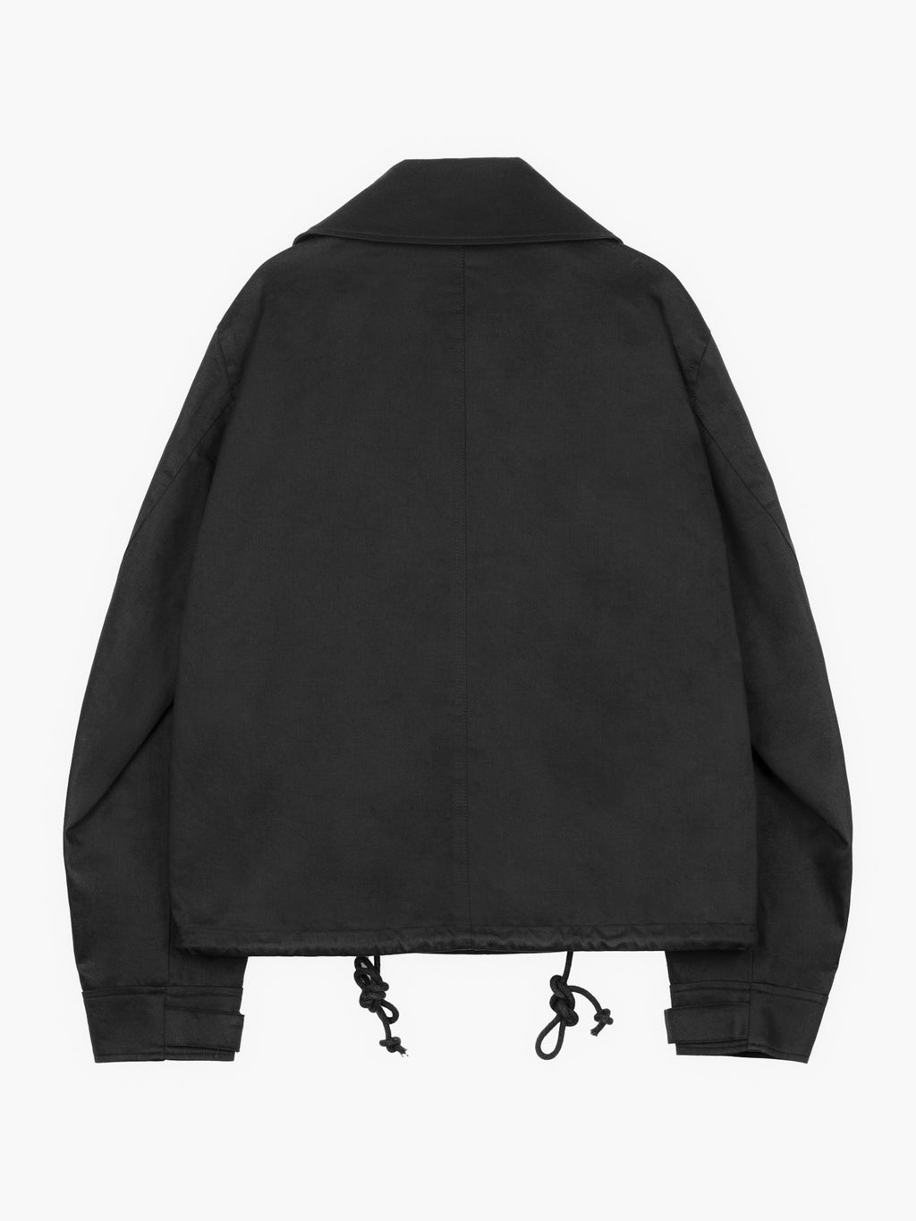 Jiyong Kim - Sun-Bleached Wide Collar Jacket (Black) product image 12 | TRAB K-Fashion Australia