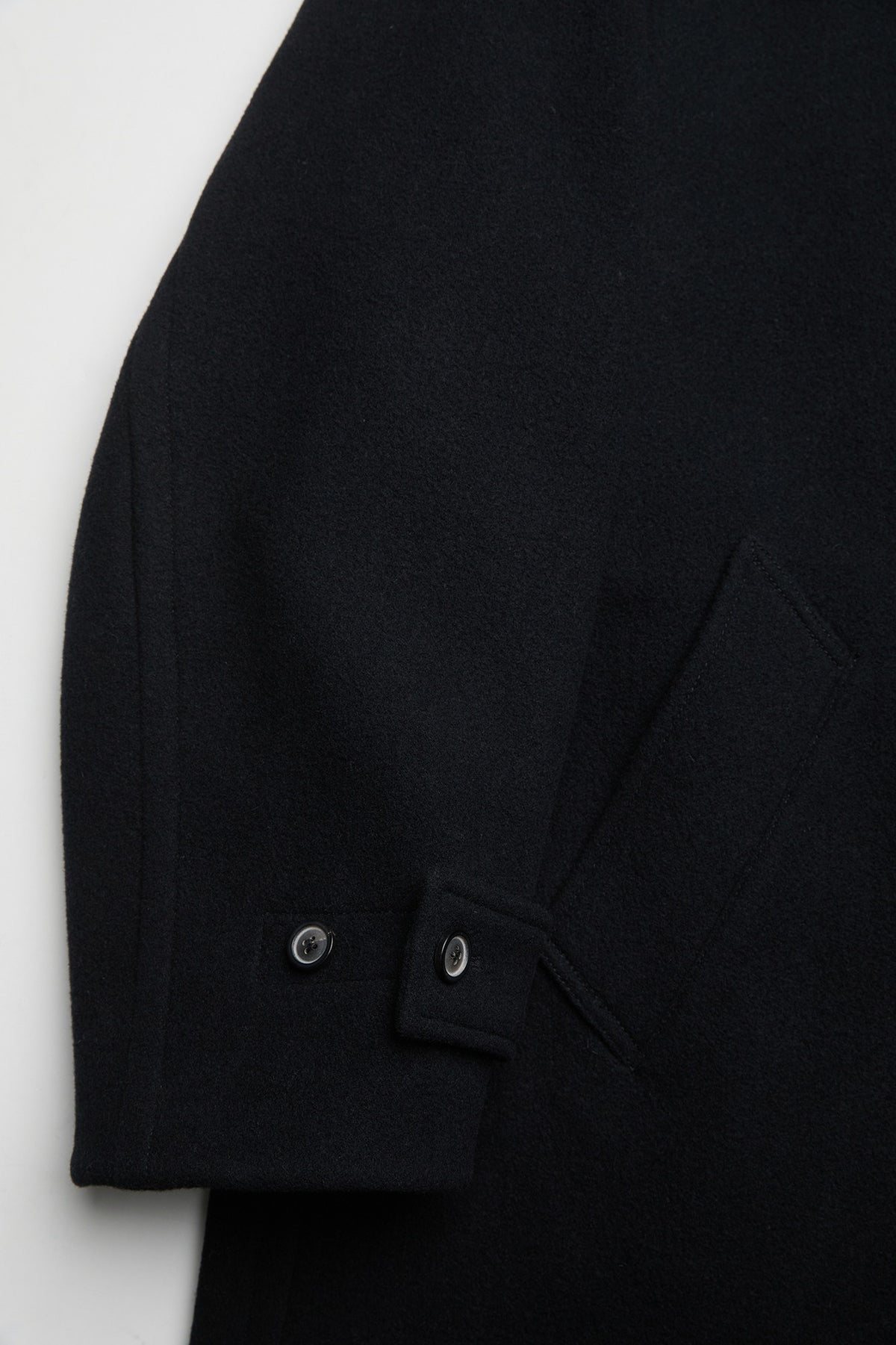 Coor - Virgin Wool High Neck Coat (Black) product image 6 | TRAB K-Fashion Australia