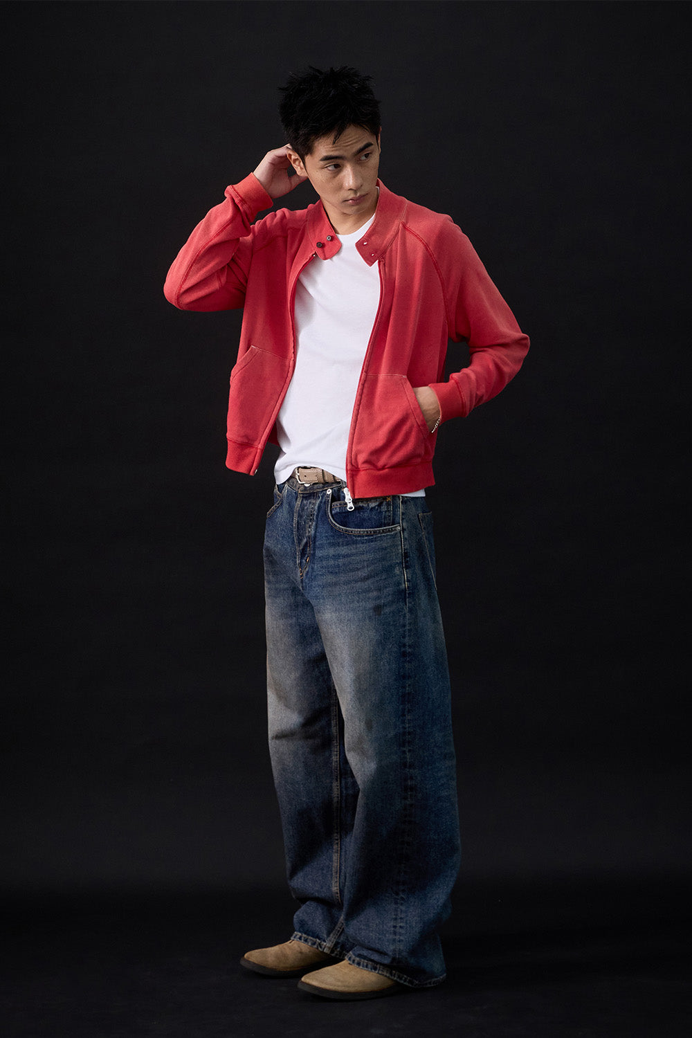 Hatchingroom - VTG Harrington Cardigan (Bleached Red) product image 11 | TRAB K-Fashion Australia