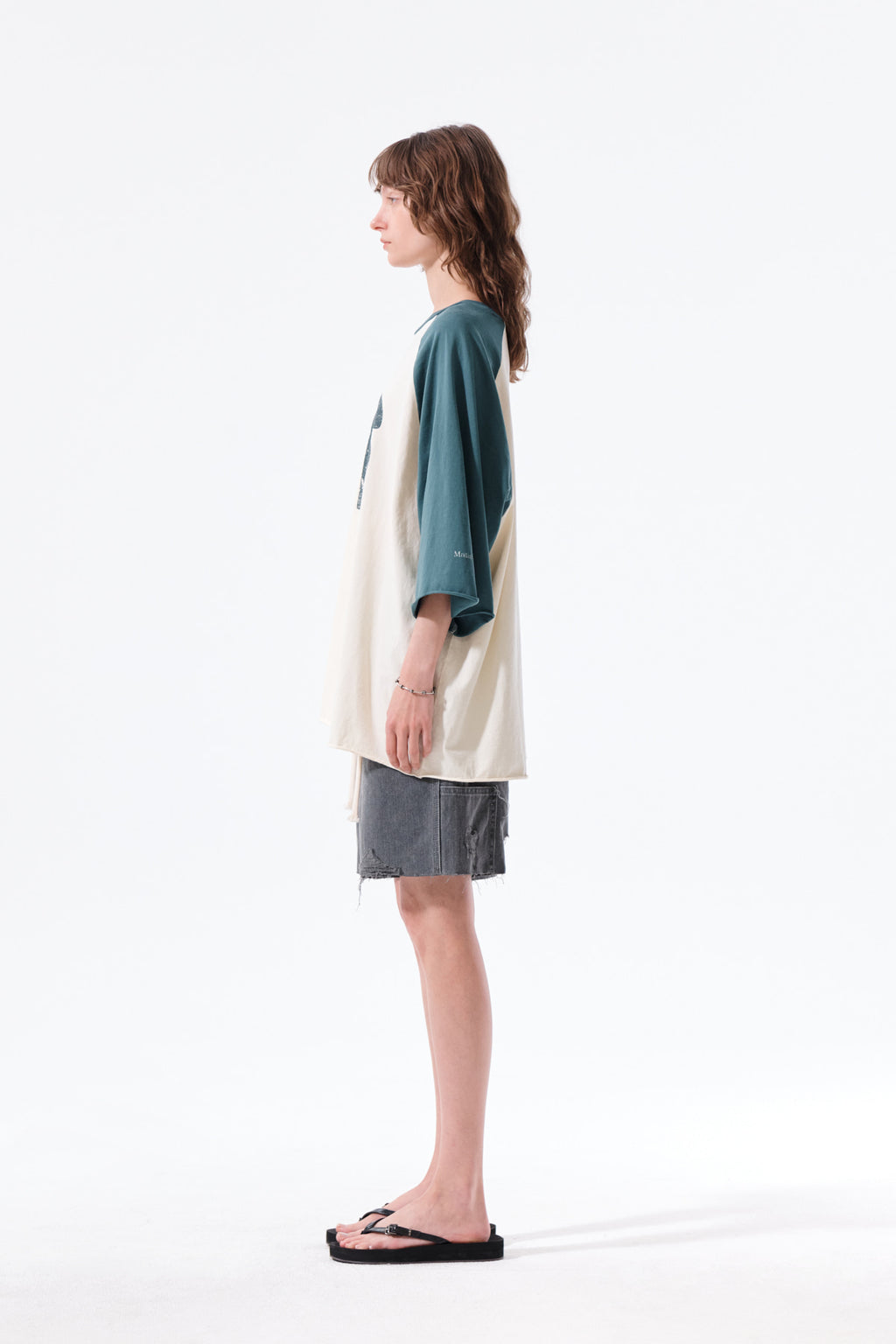 Matin Kim - Raw Edge Raglan Top (Cream) product image 7 | TRAB K-Fashion Australia