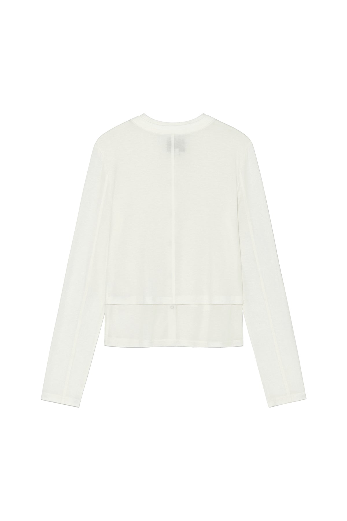 Matin Kim - Layered Snap Cardigan (White) product image 10 | TRAB K-Fashion Australia