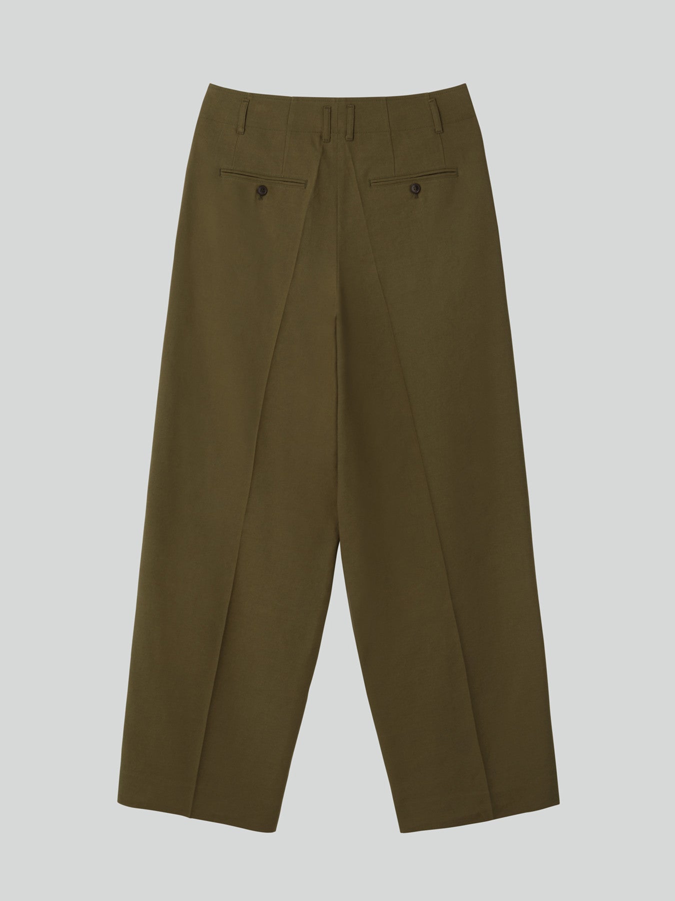 Recto - Linen Blend Pleated Pants (Khaki) product image 5 | TRAB K-Fashion Australia