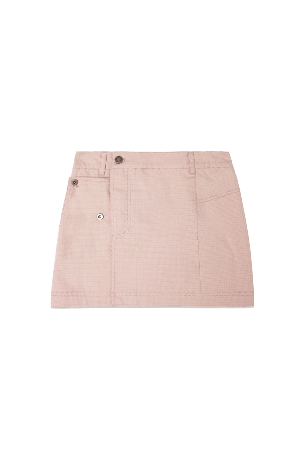Matin Kim - Pocket Foldover Wrap Mini Skirt (Indian Pink) product image 1 | TRAB K-Fashion Australia
