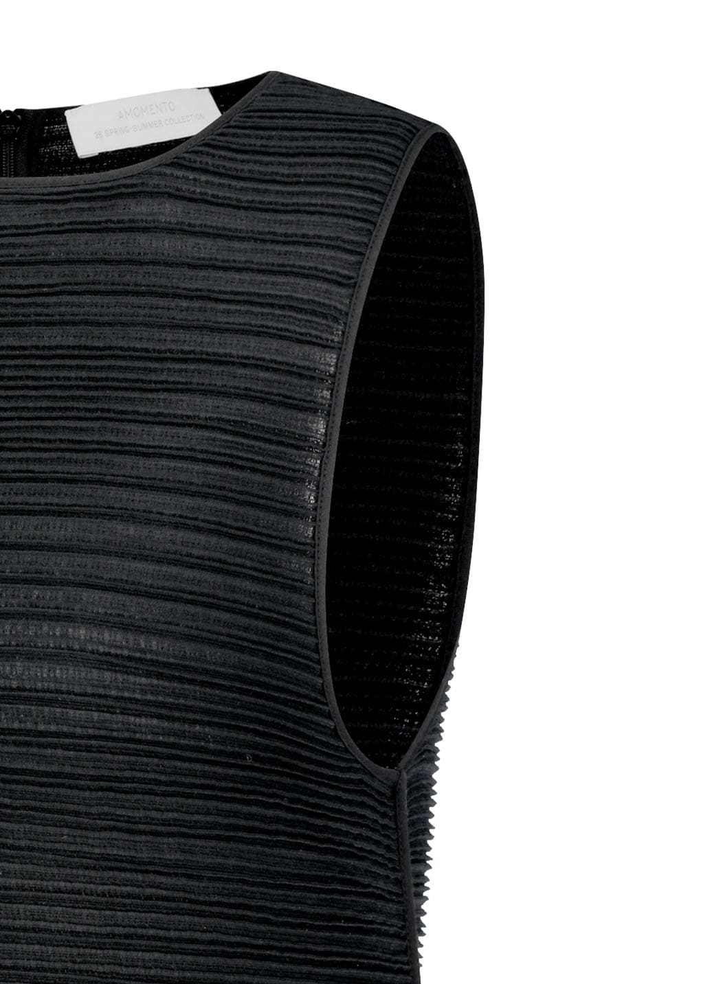 Amomento - Pleats Hourglass Mini Dress (Black) product image 8 | TRAB K-Fashion Australia