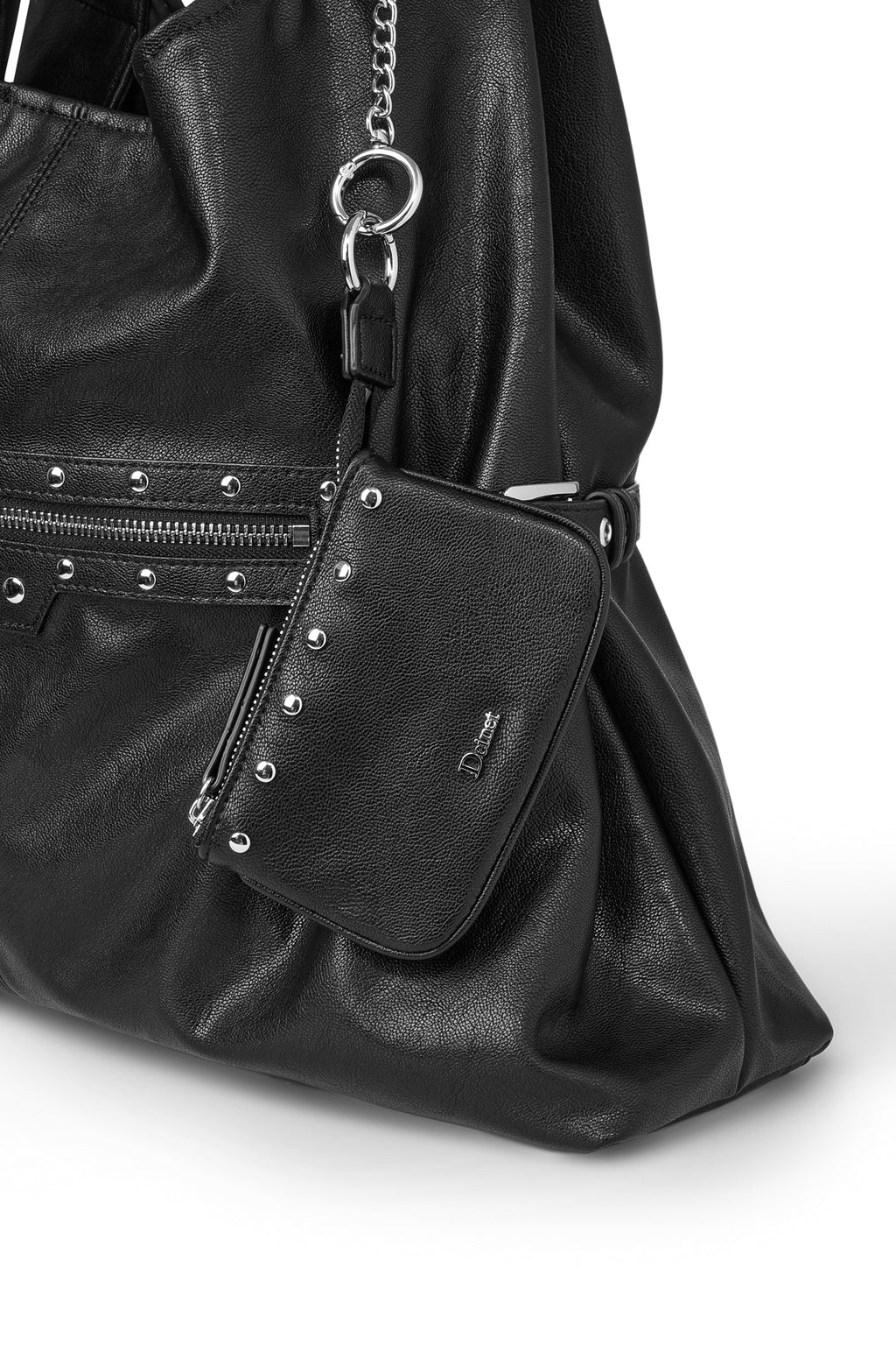 Deinet - Stud Detail Point Pocket Bag (Black) product image 14 | TRAB K-Fashion Australia