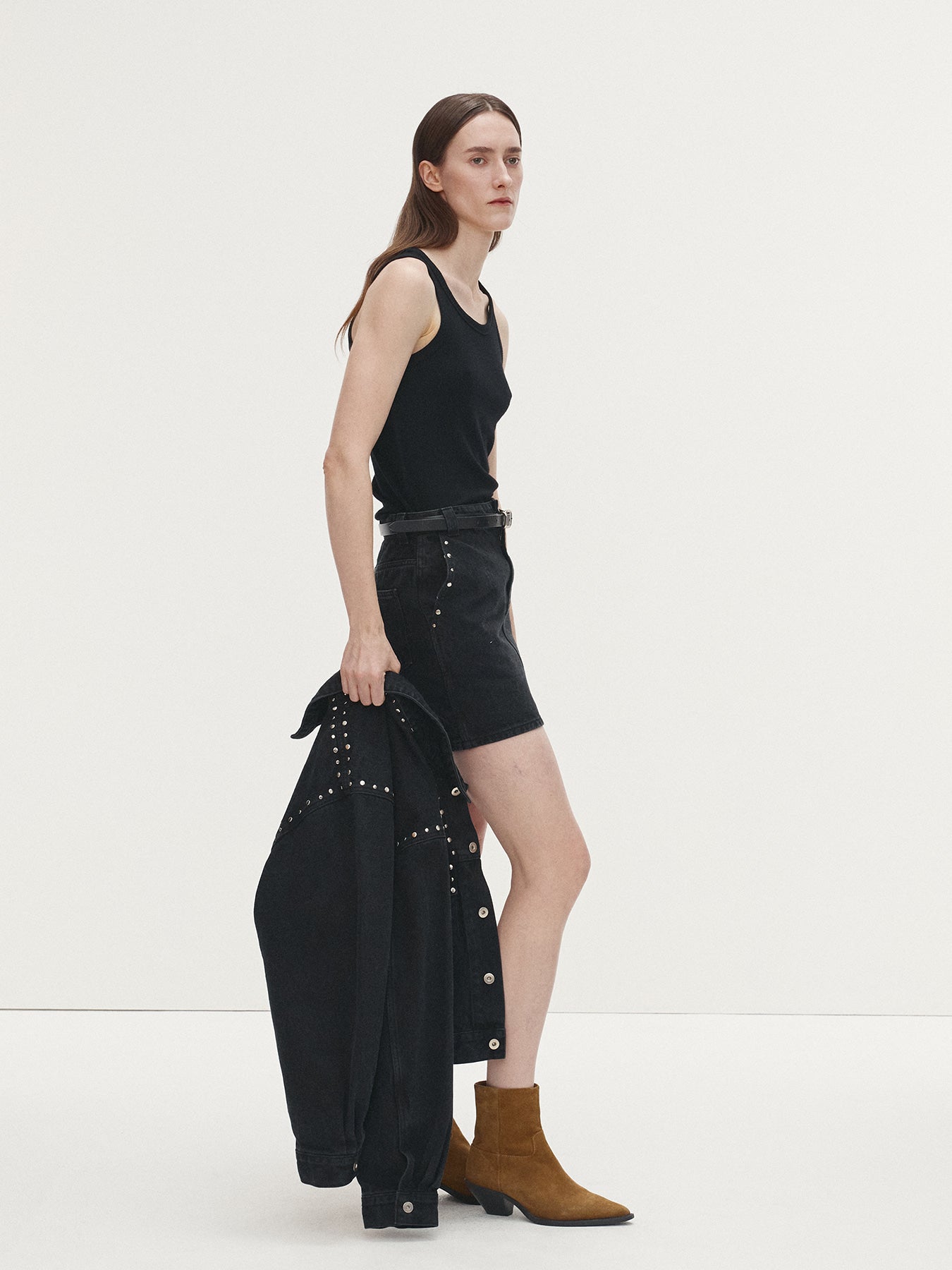 Tonywack - Super Fine Wool Ribbed Sleeveless Japanese Fabric (Black) product image 3 | TRAB K-Fashion Australia