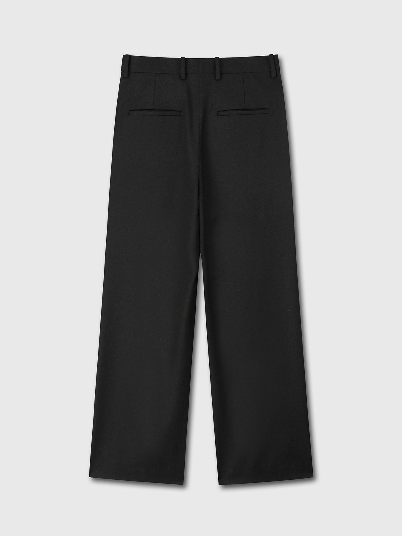 Tonywack - Wool Twill Pleated Wide Trousers (Black) product image 7 | TRAB K-Fashion Australia