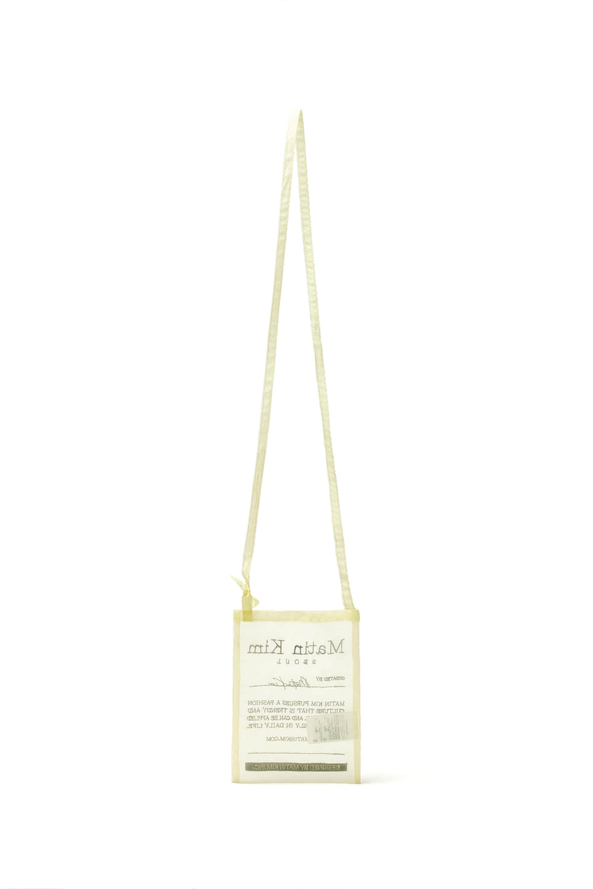 Matin Kim - Organza Mini Cross Bag (Light Yellow) product image 2 | TRAB K-Fashion Australia