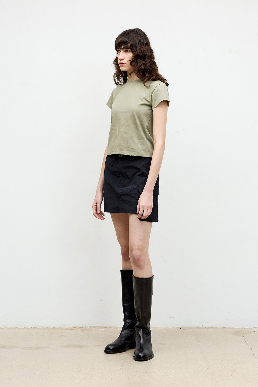 Coor - Patch Pocket Mini Skirt (Navy) product image 3 | TRAB K-Fashion Australia