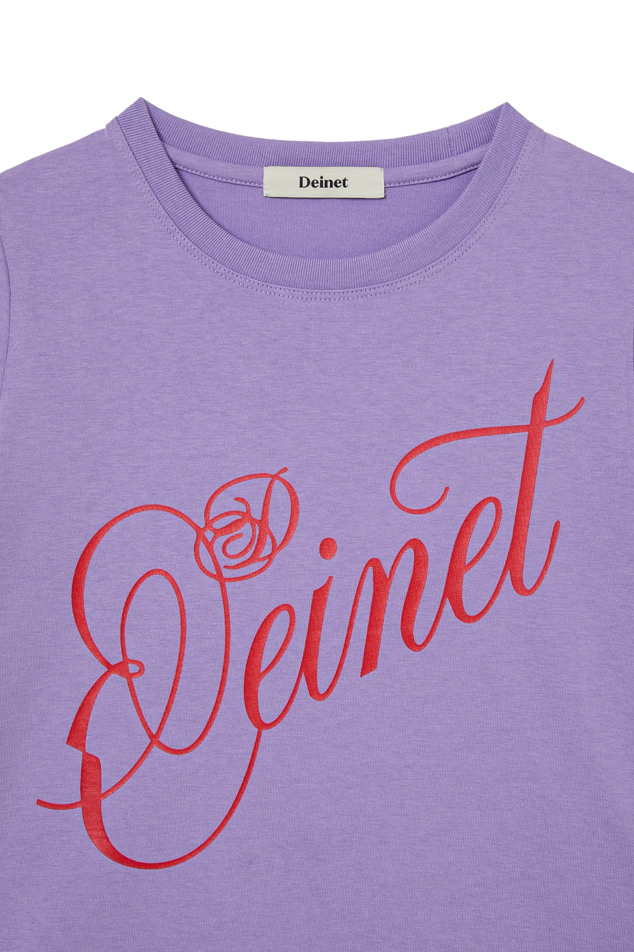Deinet - Rose Typo Graphic T-Shirt (Light Purple) product image 3 | TRAB K-Fashion Australia