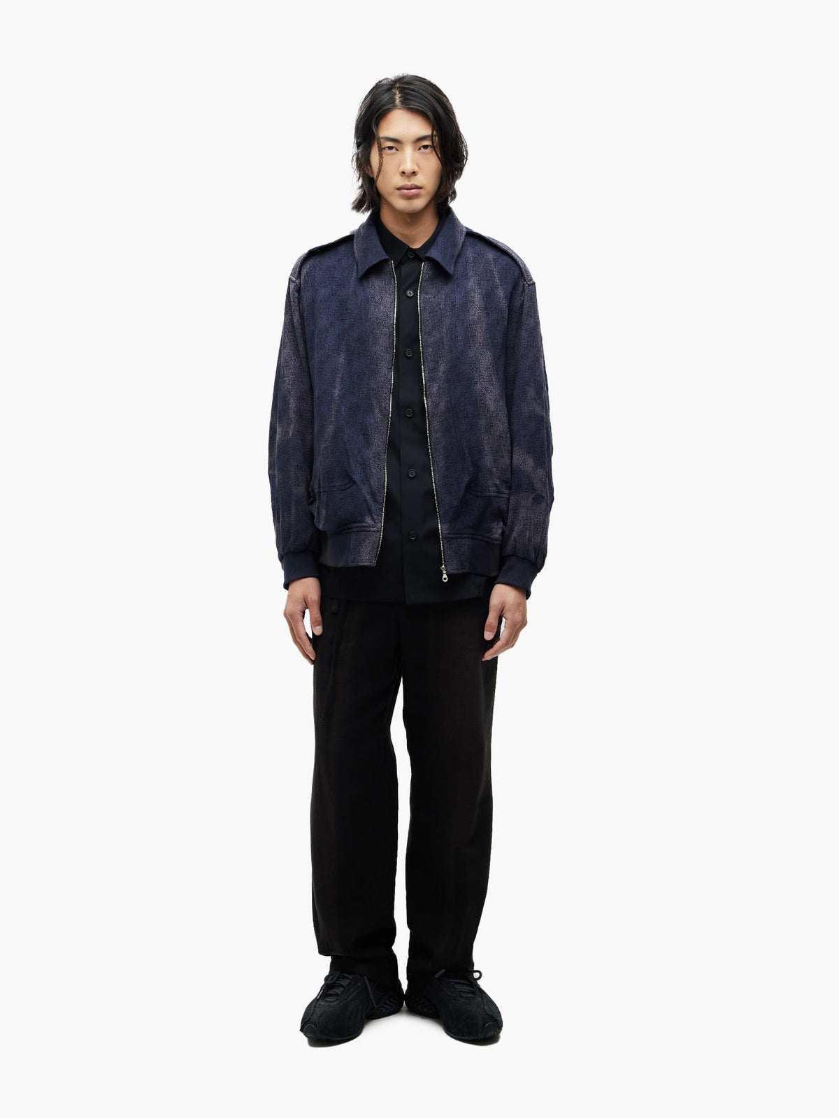 Jiyong Kim - Sun-Bleached Oversized Jacket (Navy) product image 1 | TRAB K-Fashion Australia
