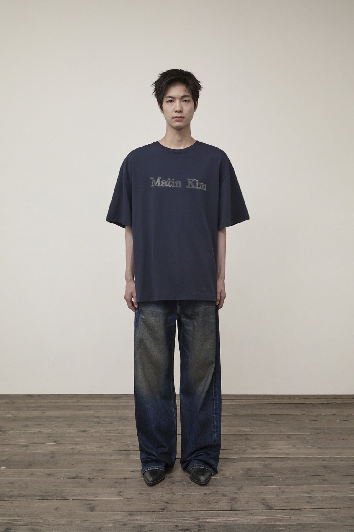 Matin Kim - Dirty Washed Denim Pants (Blue) product image 10 | TRAB K-Fashion Australia