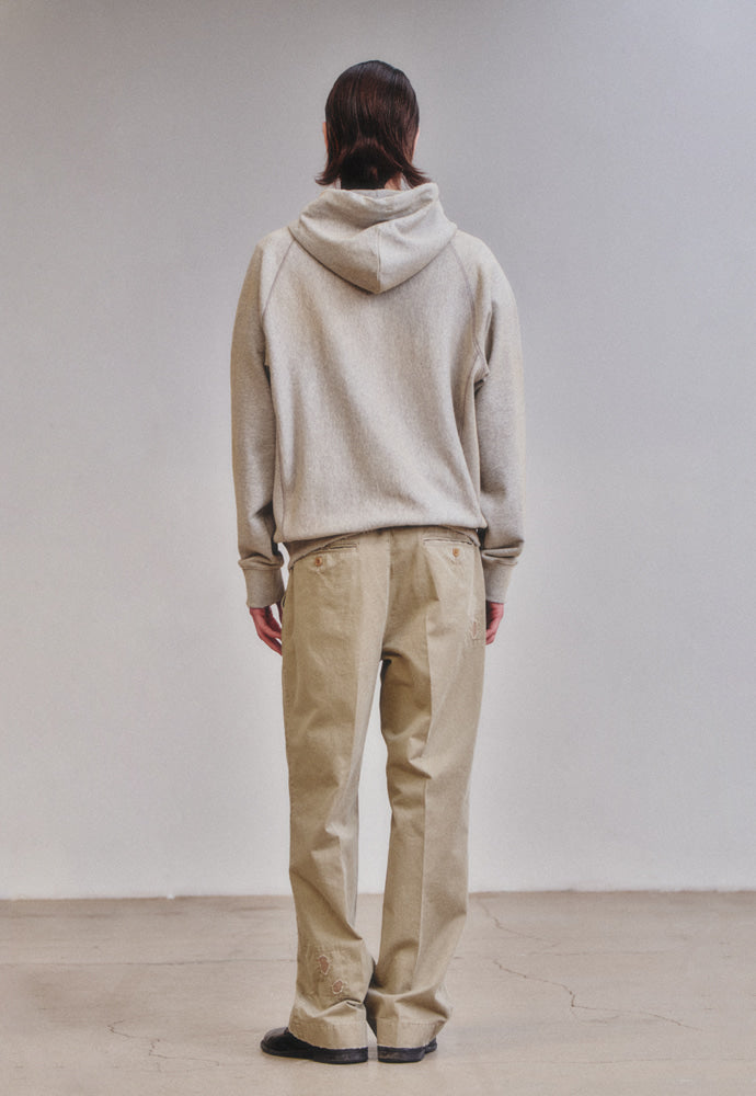 Art if acts - Garment Dyed Sweat Hooded Zip-Up (Melange Grey) product image 5 | TRAB K-Fashion Australia
