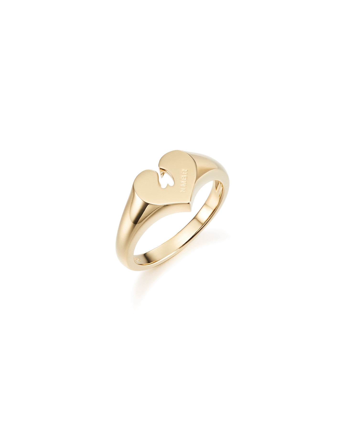 Numbering - Heart Signet Pinky Ring #8516 product image 4 | TRAB K-Fashion Australia