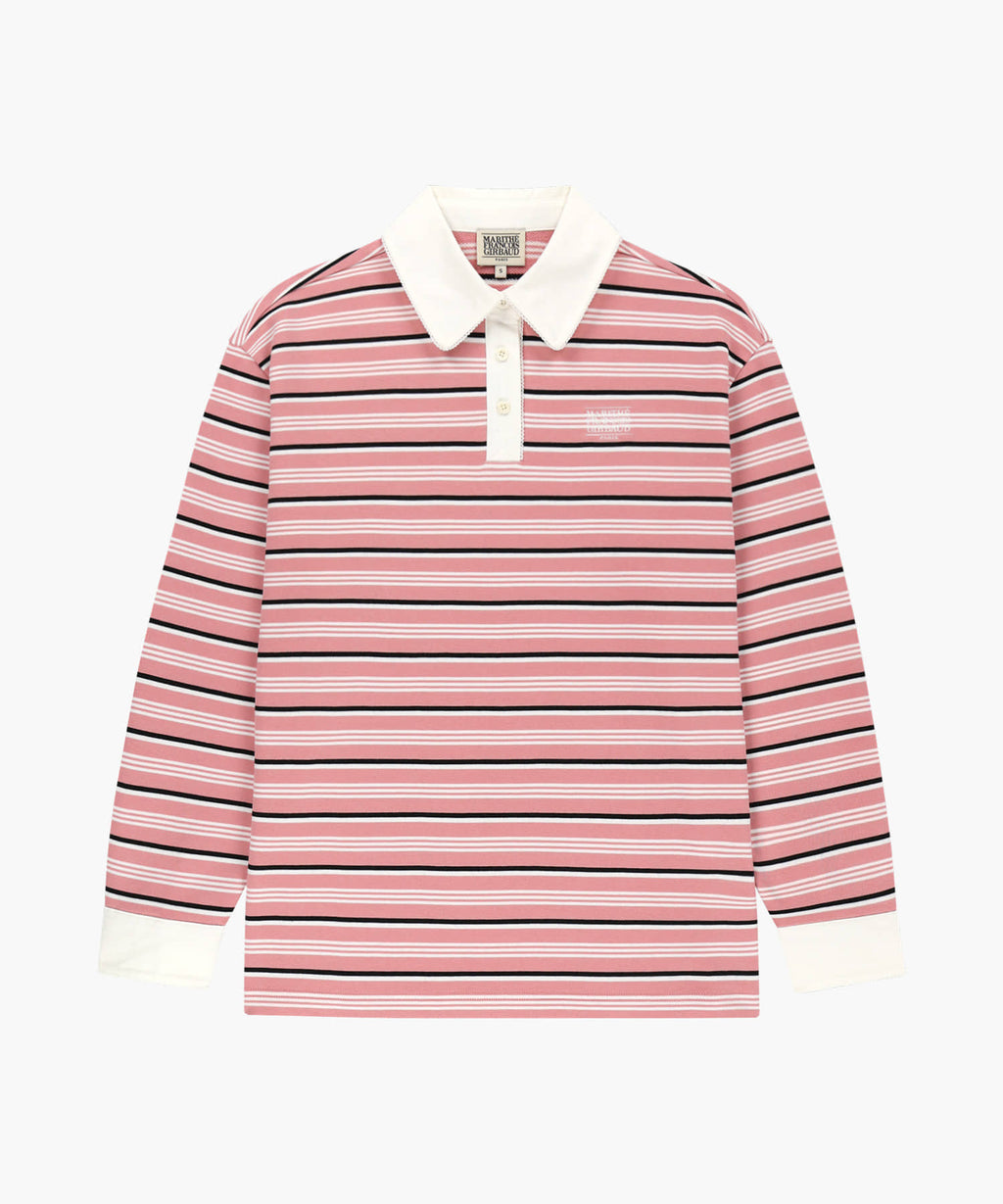 Marithe & Francois Girbaud - Small Classic Logo Lace Collar Sweatshirt (Stripe) product image 5 | TRAB K-Fashion Australia