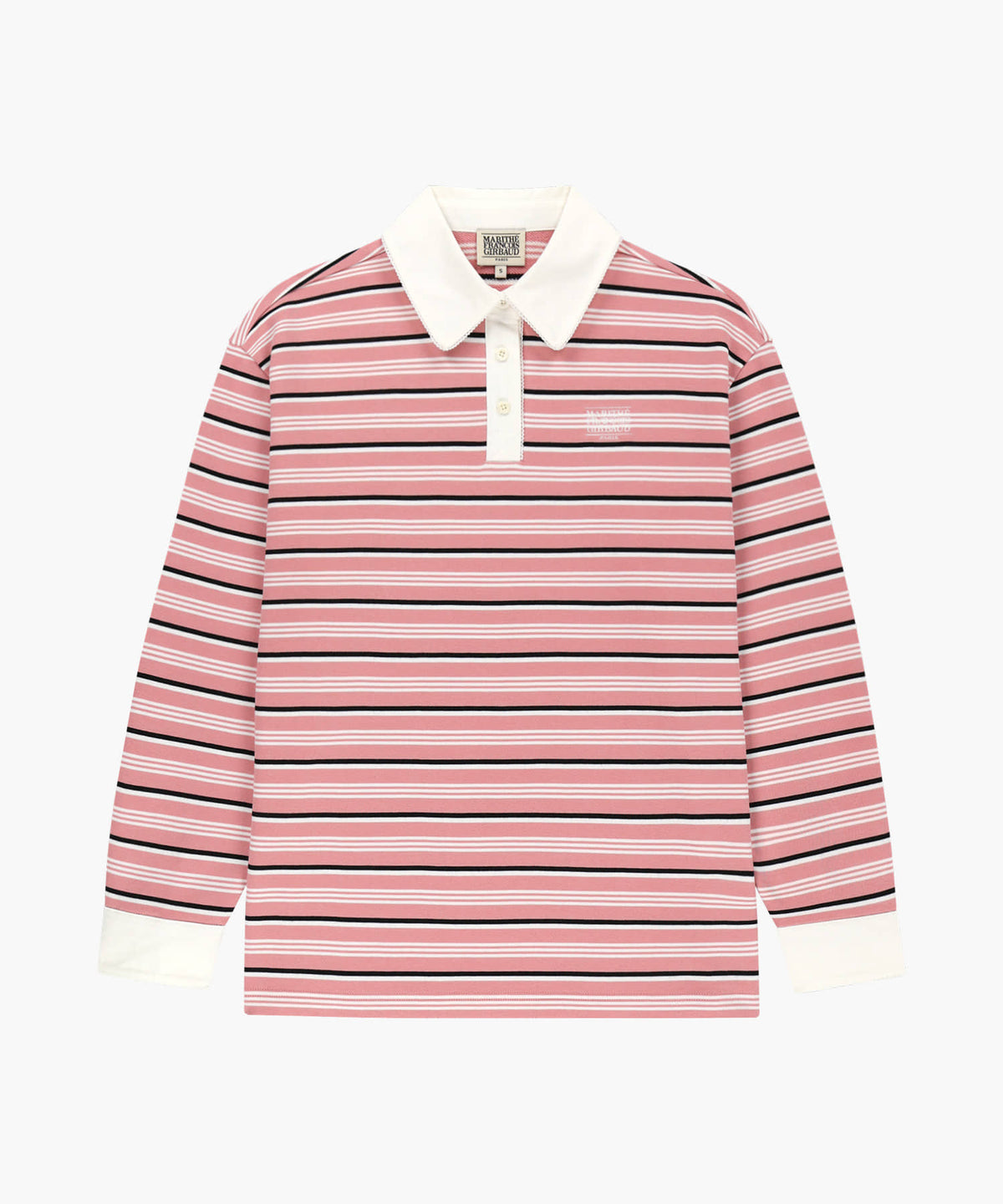 Marithe & Francois Girbaud - Small Classic Logo Lace Collar Sweatshirt (Stripe) product image 5 | TRAB K-Fashion Australia