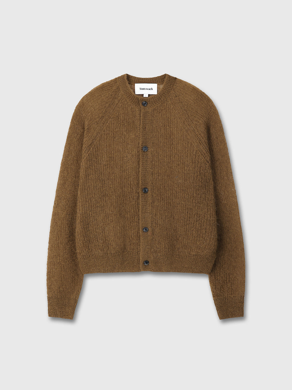 Tonywack - Wool And Mohair Ribbed Mesh Cardigan (Camel) product image 9 | TRAB K-Fashion Australia