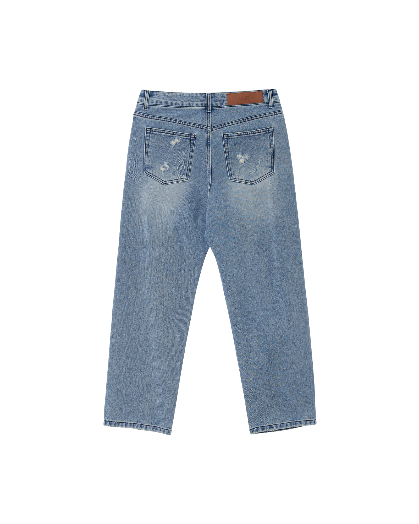 Kimhe Kim - Pearl Embellished Destroyed Jeans (Sky Blue) product image 7 | TRAB K-Fashion Australia