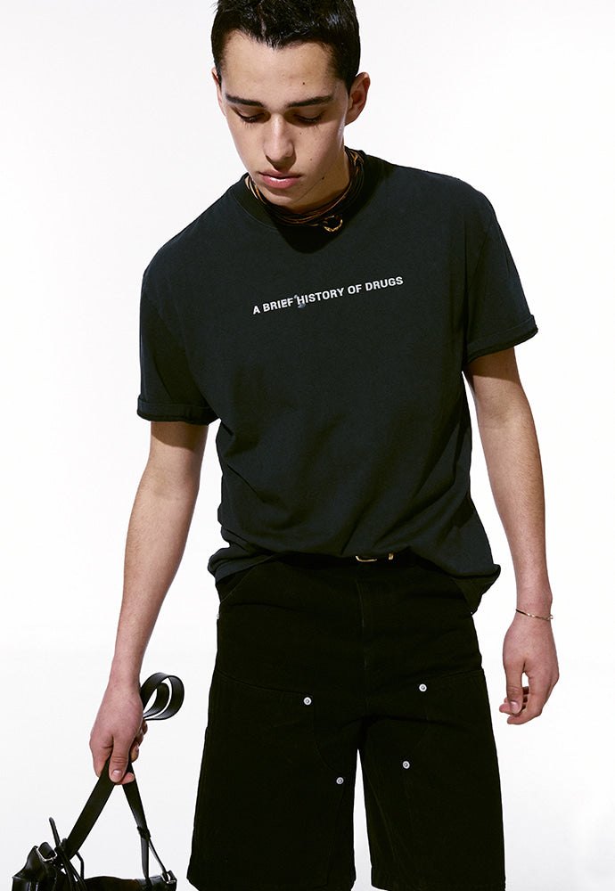 Tonywack - Drug Reference Garment Dyeing T-Shirt (Black Pigment) product image 4 | TRAB K-Fashion Australia