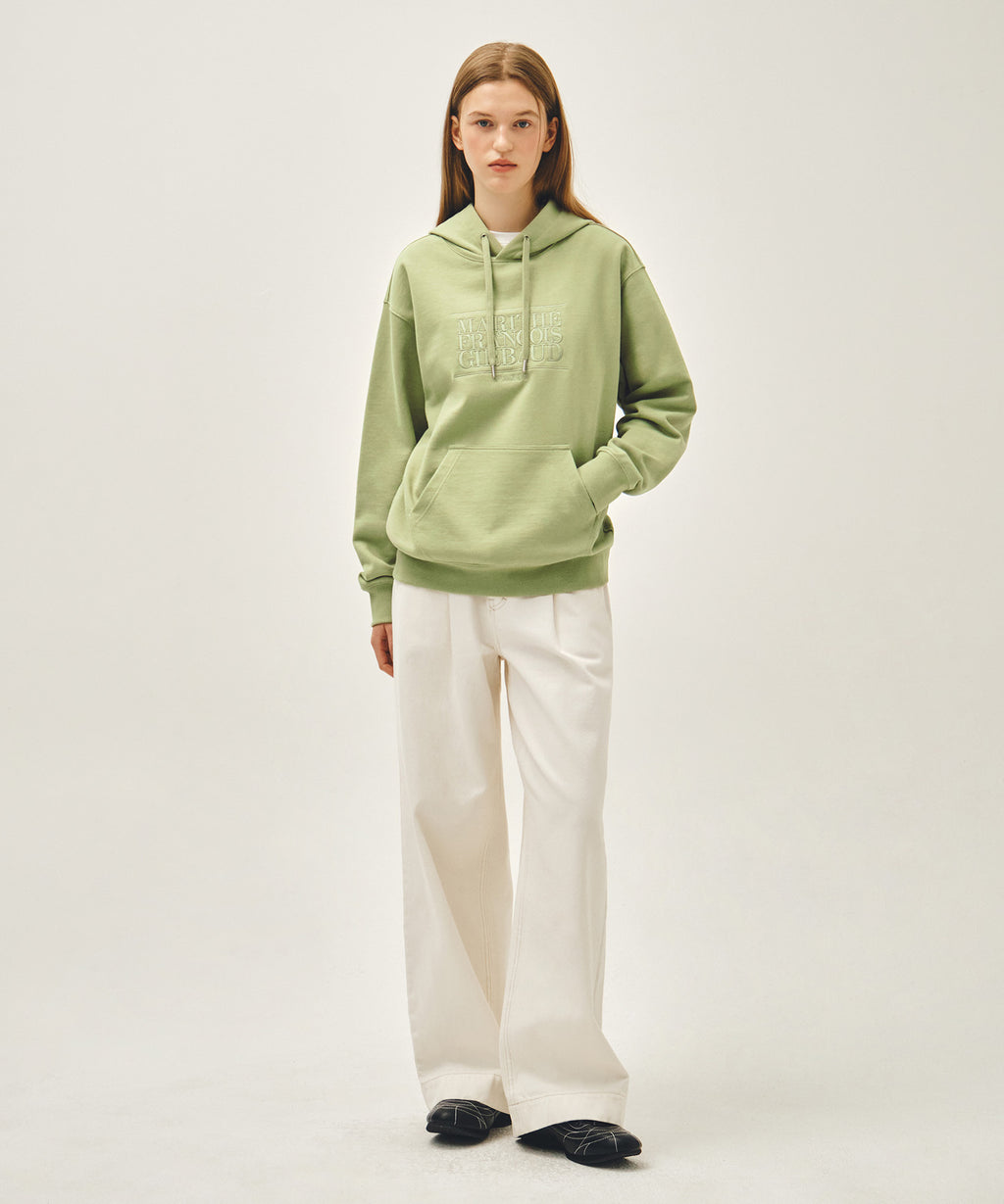 Marithe & Francois Girbaud - Classic Logo Embroidery Hoodie (Olive) product image 5 | TRAB K-Fashion Australia