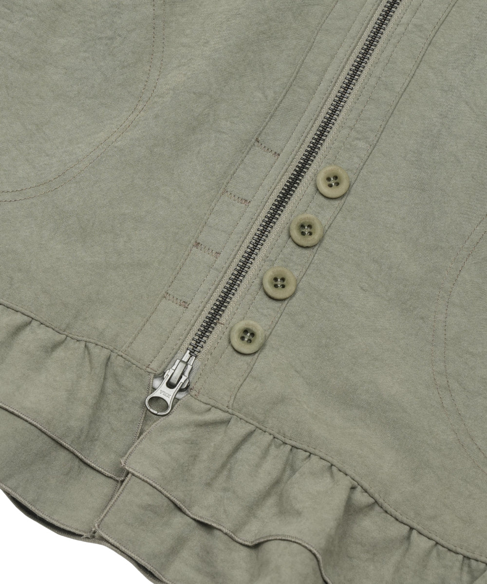 Coyseio - Tone-Mix Shirring Hem Jacket (Light Green) product image 15 | TRAB K-Fashion Australia