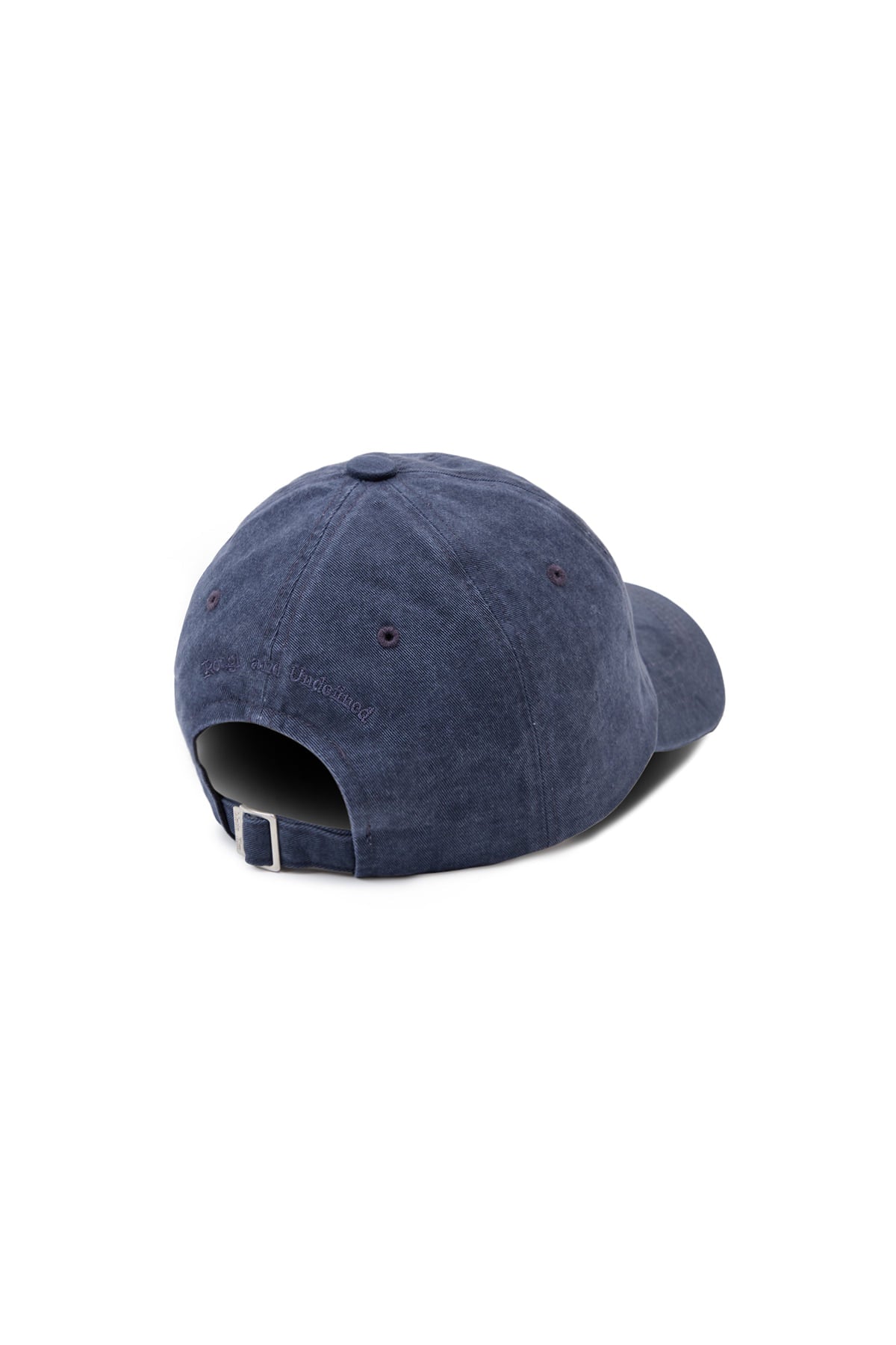 Matin Kim - Washed Circle Logo Ball Cap (Navy) product image 3 | TRAB K-Fashion Australia