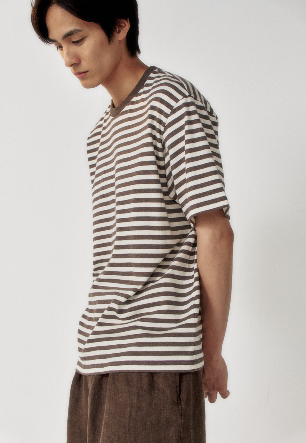 Art if acts - French Stripe S/S Tee (Vintage Brown) product image 5 | TRAB K-Fashion Australia