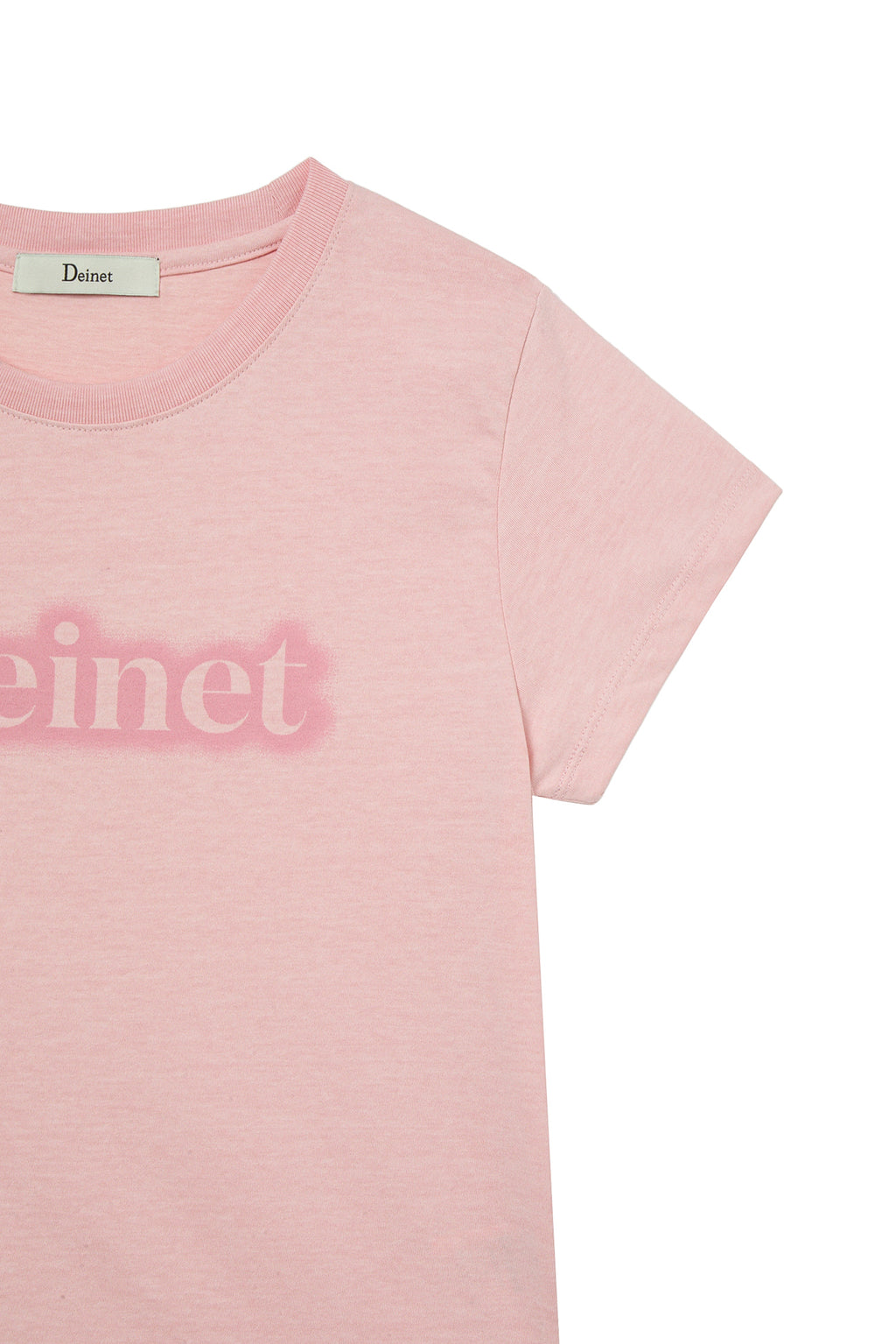 Deinet - Spray Logo Pigment T-Shirt (Light Pink) product image 4 | TRAB K-Fashion Australia