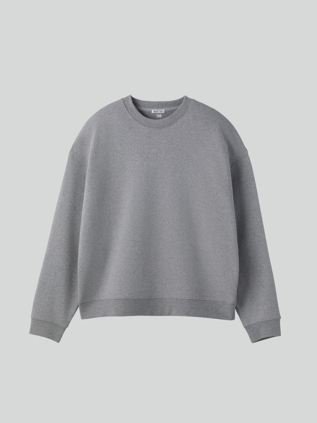 Recto - Rc Embroidery Sweatshirt (Melange Grey) product image 1 | TRAB K-Fashion Australia