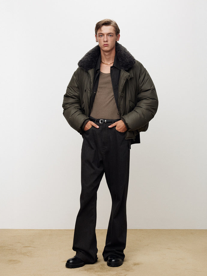 Tonywack - Shearling Collar Puffer Blouson (Olive) product image 11 | TRAB K-Fashion Australia