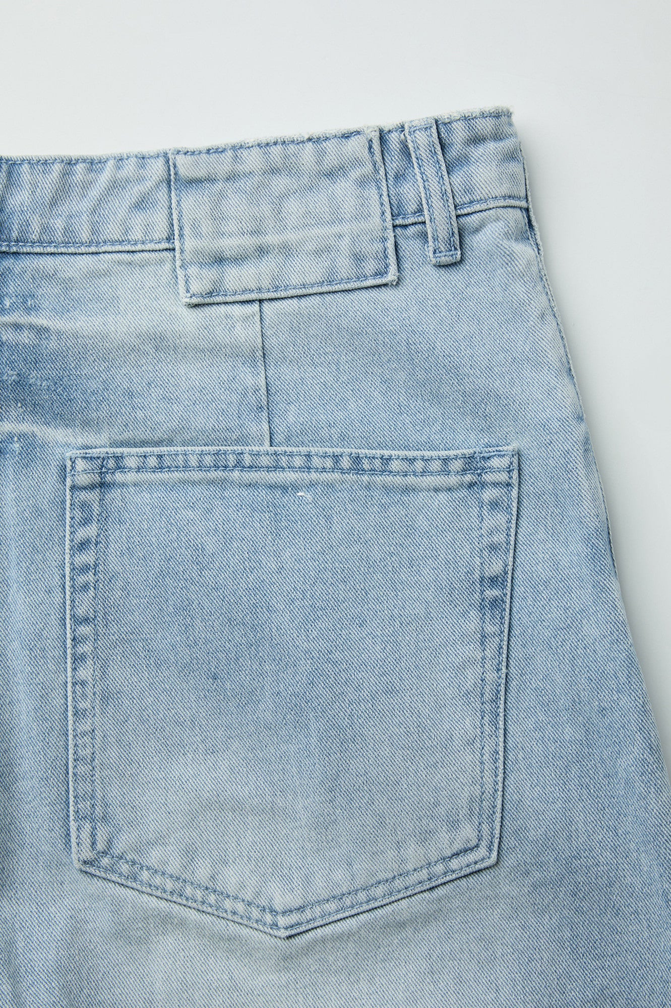 Coor - Painted Washed Bermuda Jeans (Washed Indigo) product image 6 | TRAB K-Fashion Australia