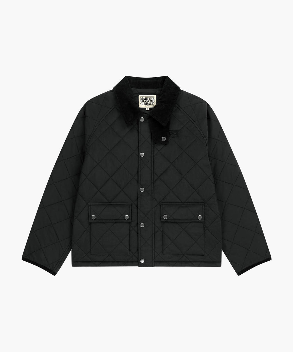 Marithe & Francois Girbaud - Corduroy Collar Quilted Jacket (Black) product image 6 | TRAB K-Fashion Australia