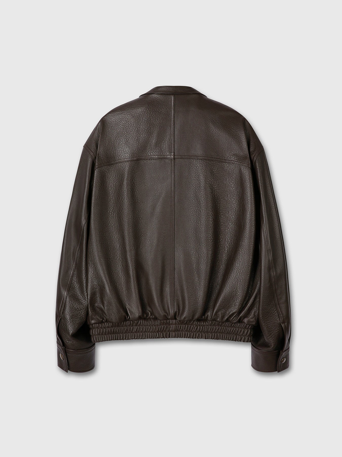 Tonywack - Lamb Leather Bomber Jacket (Dark Brown) product image 13 | TRAB K-Fashion Australia