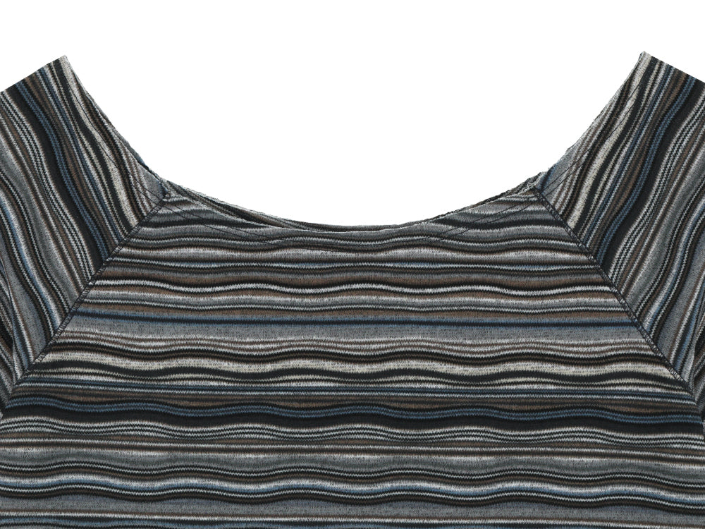 Coyseio - Wave Stripe Knit T-Shirt (Navy) product image 16 | TRAB K-Fashion Australia
