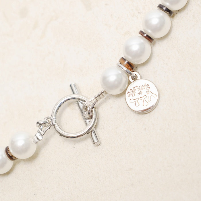 Towtow Archive - White Pearl And Shell Necklace (White) product image 3 | TRAB K-Fashion Australia